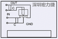 圖3：降壓電路的PCB設(shè)計(jì)示例。