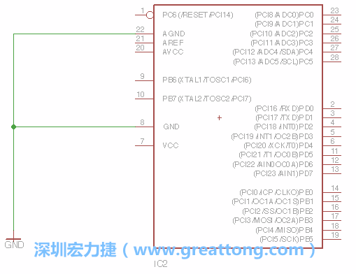 排針的用途是連接微控制器的輸出和輸入，它提供了一個平臺給焊線和針腳。